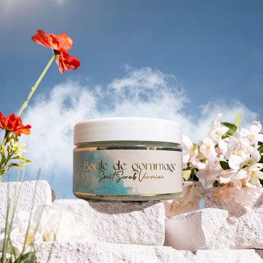 Boule de Gommage "Sweet Scrub" Verveine (250g) | Exfoliation Gourmande & Peau Douce