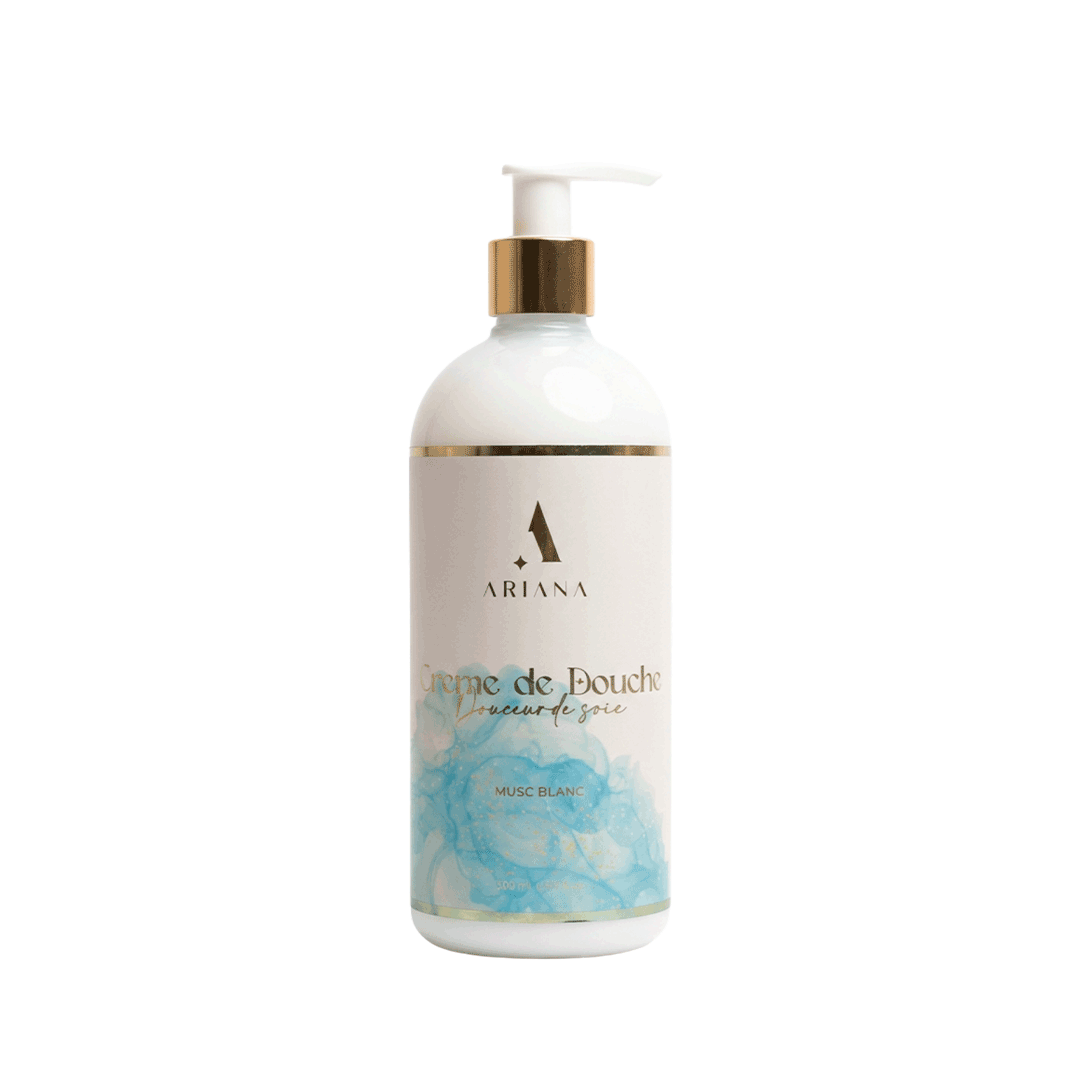 Crème de Douche Douceur de Soie – Parfum Musc Blanc Envoûtant (500 ml)