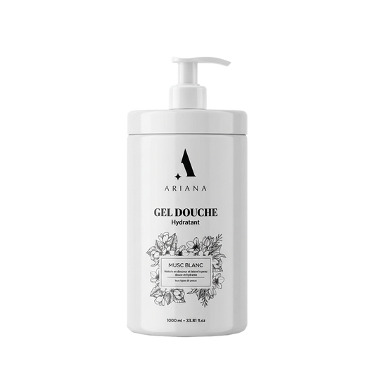 Crème douche hydratant Musc Blanc (1000 ml) – Douceur, Apaisant & Format Familial