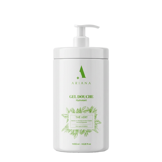 Crème douche hydratant Thé Vert (1000 ml) – Fraîcheur, Douceur & Usage Familial