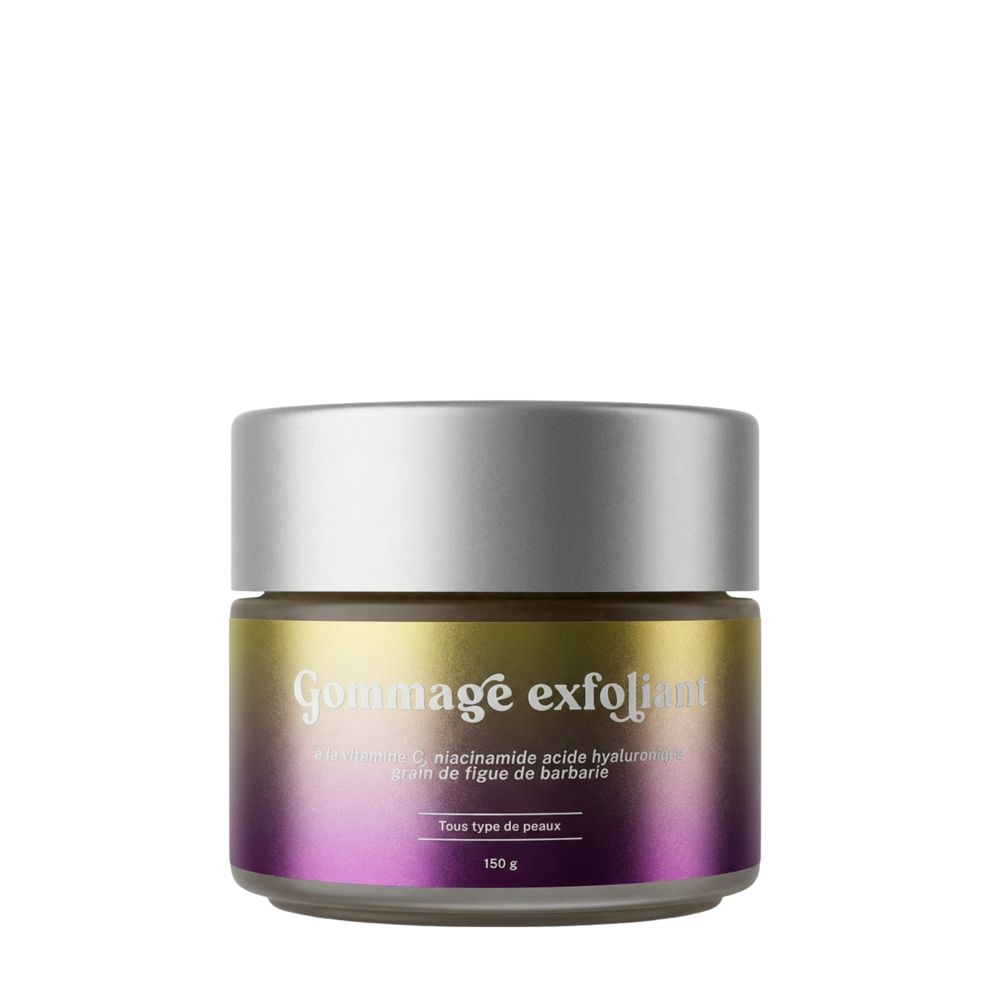 Gommage Exfoliant Visage & Corps – Vitamine C, Niacinamide, Acide Hyaluronique (150g)