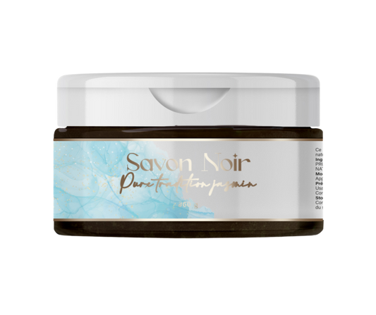 Savon Noir Marocain Pure Tradition – Parfum Jasmin (250g) | Exfoliant Naturel