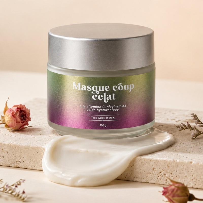 Masque Visage – Vitamine C, Niacinamide & Acide Hyaluronique (150g)
