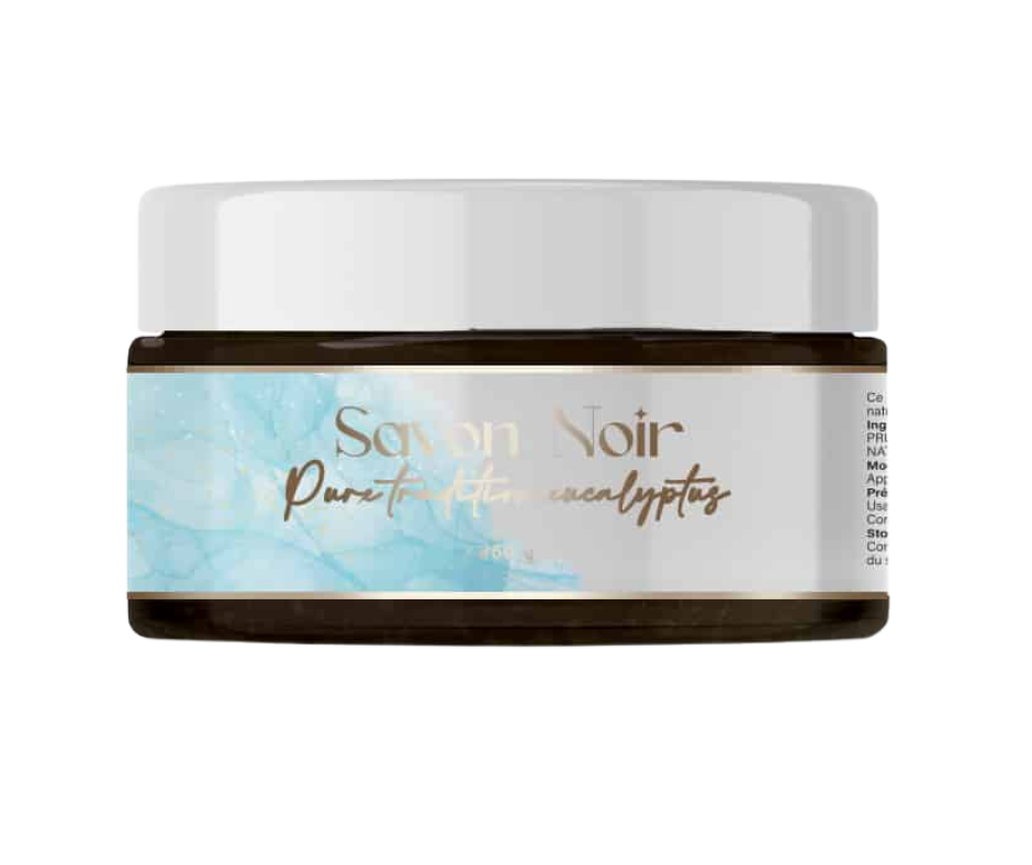 Savon Noir Marocain Pure Tradition – Eucalyptus (250g) | Détoxifiant & Purifiant