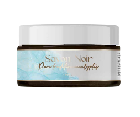 Savon Noir Marocain Pure Tradition – Eucalyptus (250g) | Détoxifiant & Purifiant