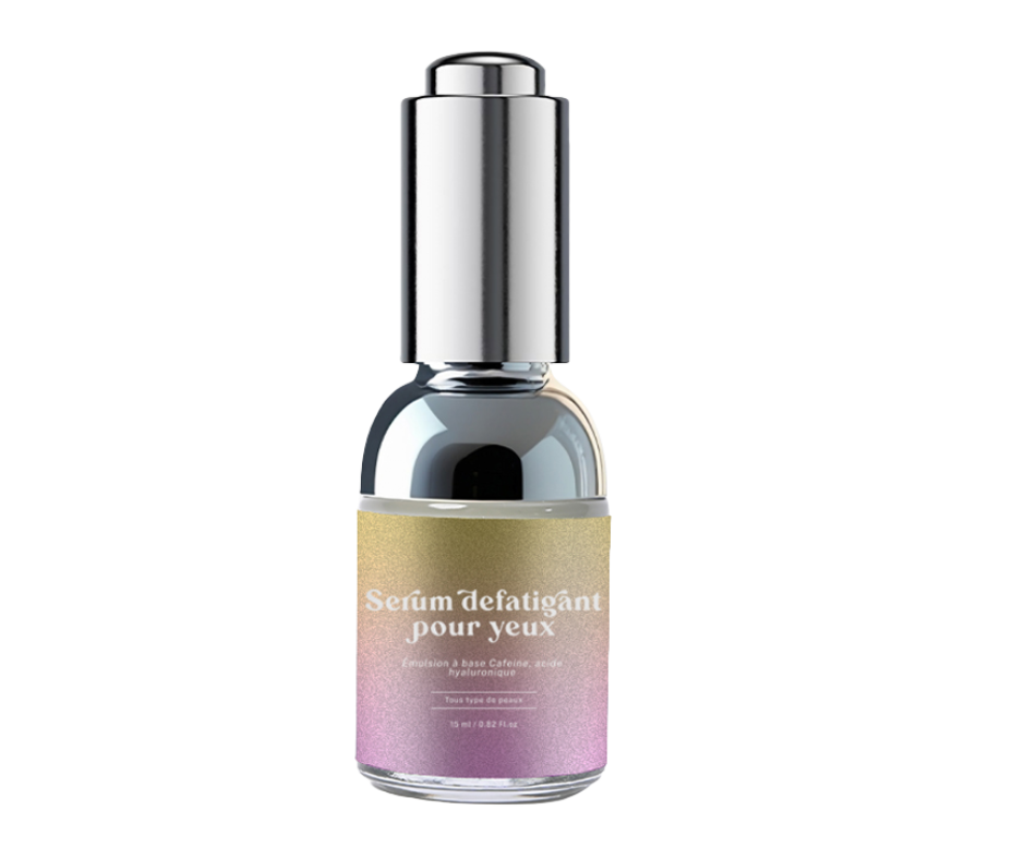 Sérum Défatigant Contour des Yeux – Caféine, Acide Hyaluronique & Anti-Poches (15ml)