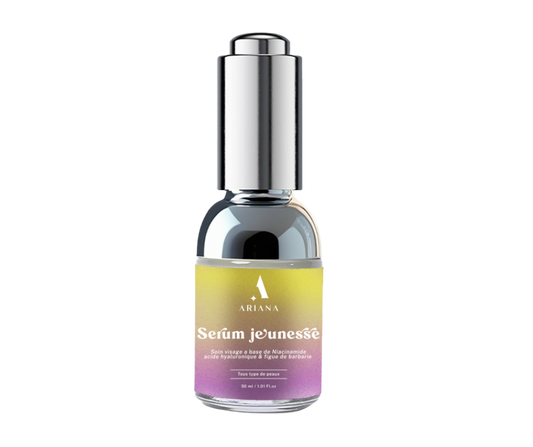 Sérum Jeunesse Anti-Âge – Niacinamide, Acide Hyaluronique & Figue de Barbarie (30ml)