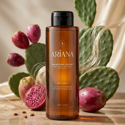 Shampoing Lissant Anti-Frizz – Figue de Barbarie & Protéine de Soie (380 ml)
