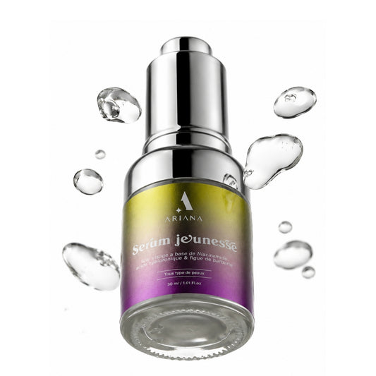 Sérum Jeunesse Anti-Âge – Niacinamide, Acide Hyaluronique & Figue de Barbarie (30ml)