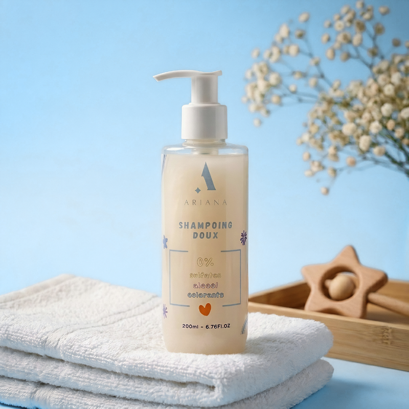 Shampoing Doux Enfant (200 ml) – Sans Sulfates, Sans Piqueur & Usage Quotidien