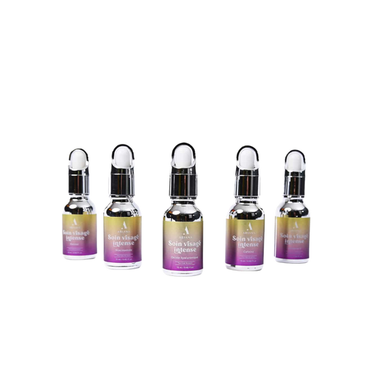 Pack Sérums Essentiels Visage – Soin Intense 5 Ampoules | Anti-Âge, Acide Hyaluronique & Niacinamide