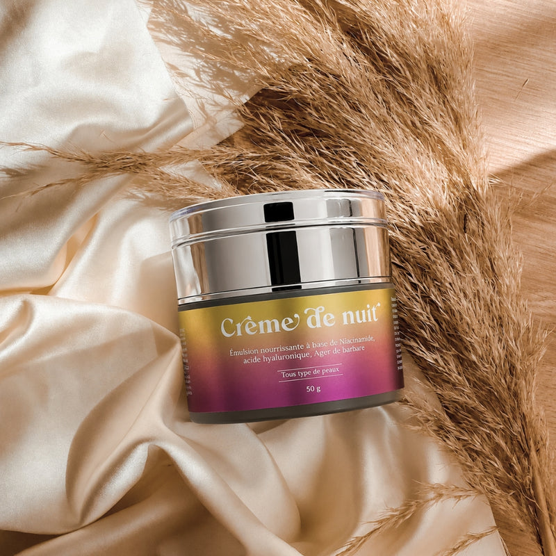 Crème de Nuit Émulsion Nourrissante – Niacinamide, Acide Hyaluronique et Figue de Barbarie (50g)