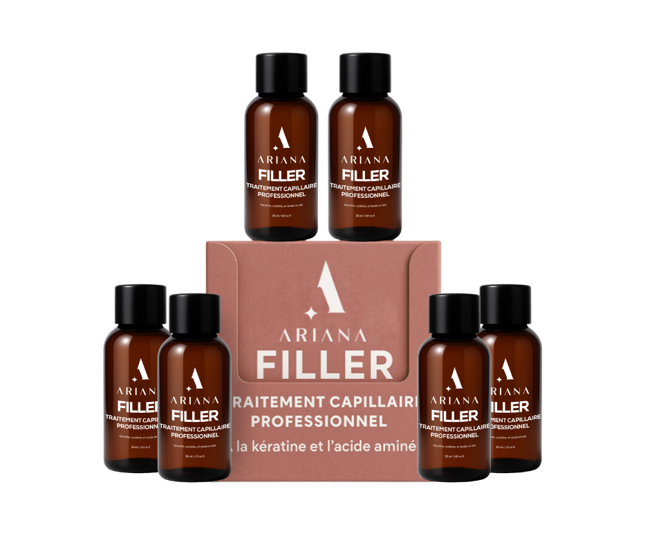 Filler | Traitement Capillaire Professionnel à la Kératine et Acide Aminé (6x50ml)
