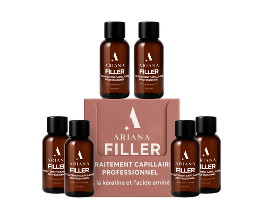 Filler | Traitement Capillaire Professionnel à la Kératine et Acide Aminé (6x50ml)