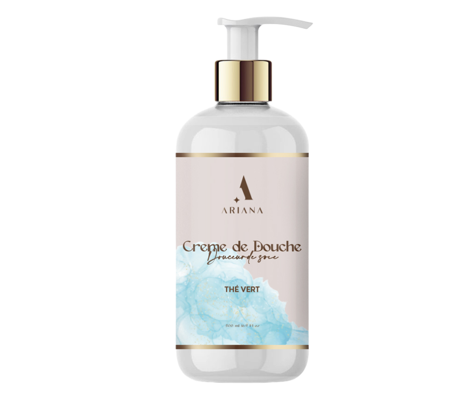 Crème de Douche Douceur & Soin – Parfum Thé Vert Rafraîchissant (500 ml)