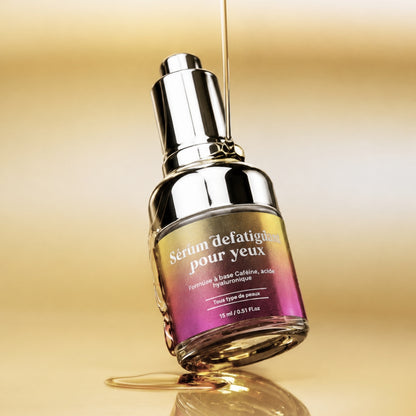 Sérum Défatiguant Contour des Yeux – Caféine, Acide Hyaluronique & Anti-Poches (15ml)