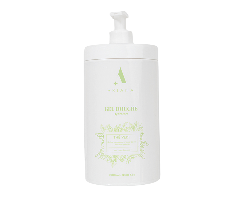 Gel Douche Hydratant Thé Vert (1000 ml) – Fraîcheur, Douceur & Usage Familial