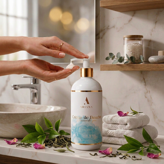 Crème de Douche Douceur & Soin – Parfum Thé Vert Rafraîchissant (500 ml)