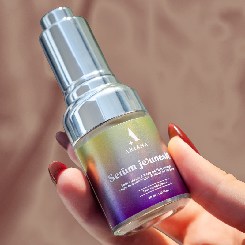 Sérum Jeunesse Anti-Âge – Niacinamide, Acide Hyaluronique & Figue de Barbarie (30ml)