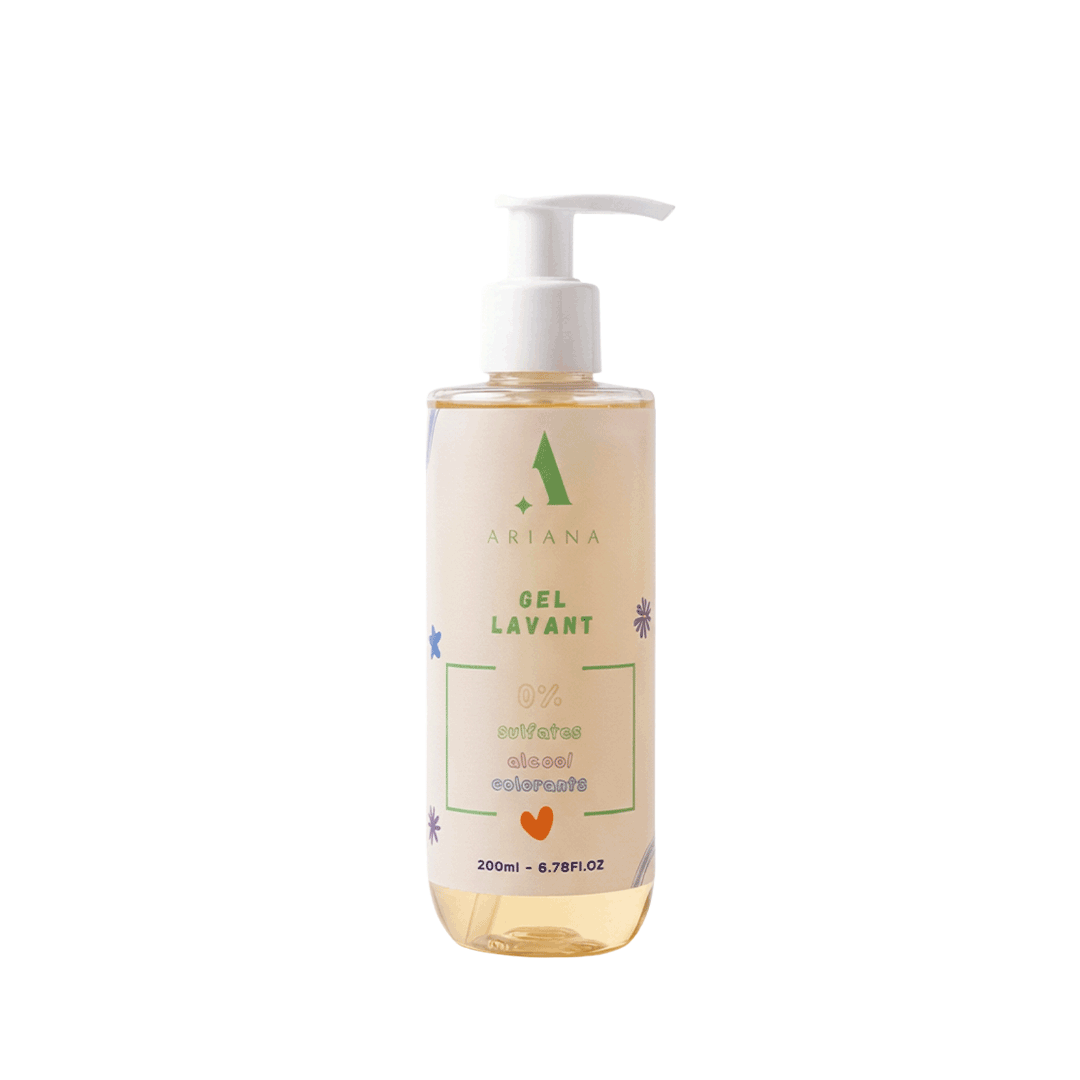 Gel Lavant Doux Bébé (200 ml) – Corps & Cheveux, Sans Larmes, 0% Sulfates, Alcool, Colorants
