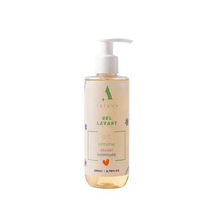 Gel Lavant Doux Bébé (200 ml) – Corps & Cheveux, Sans Larmes, 0% Sulfates, Alcool, Colorants