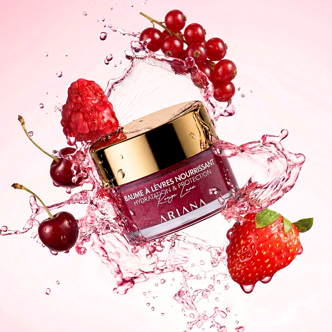 Baume à Lèvres Ariana – Rouge Lune "Fruits Rouges" 30 g