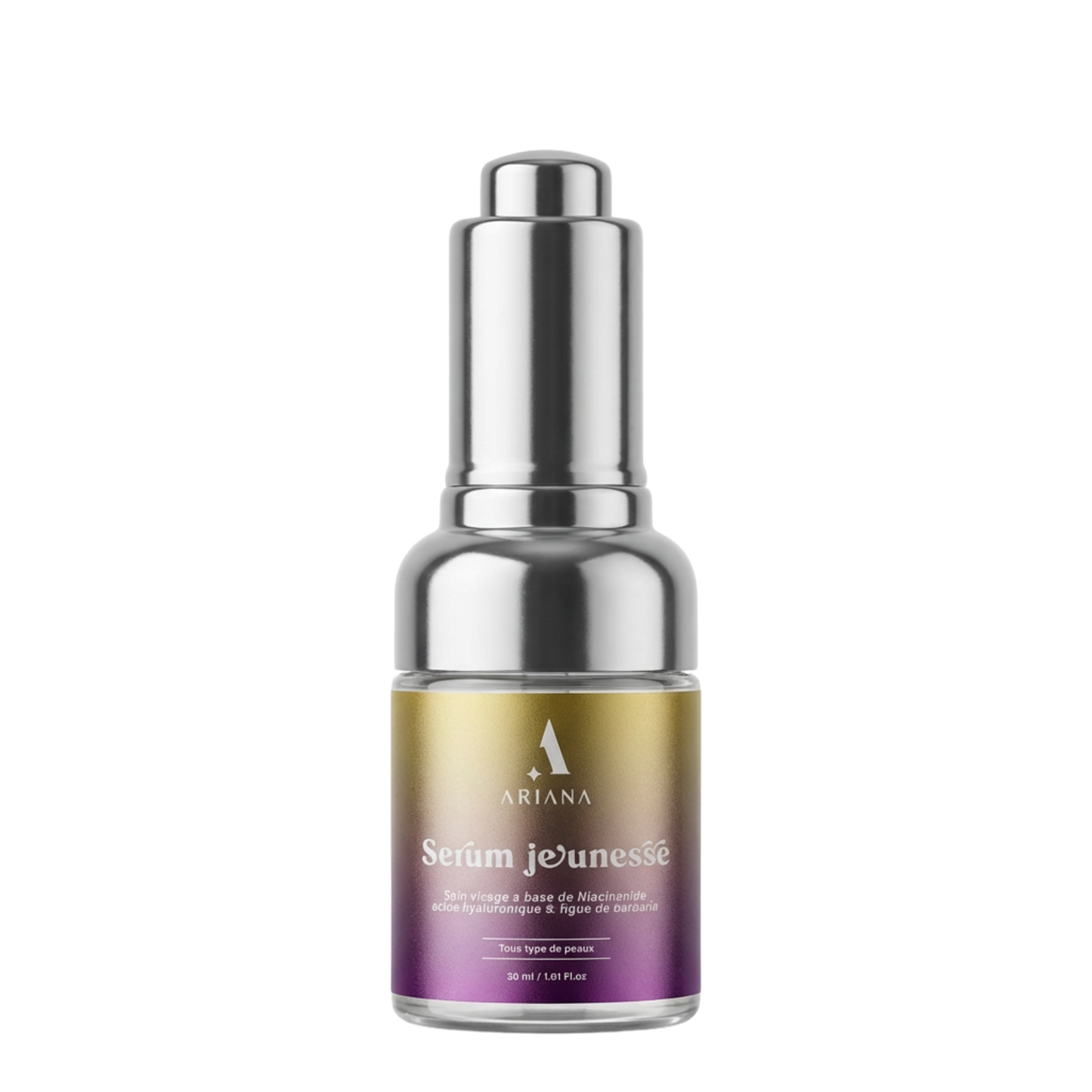 Sérum Jeunesse Anti-Âge – Niacinamide, Acide Hyaluronique & Figue de Barbarie (30ml)