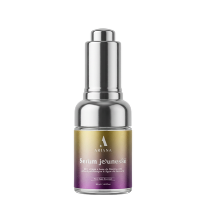 Sérum Jeunesse Anti-Âge – Niacinamide, Acide Hyaluronique & Figue de Barbarie (30ml)
