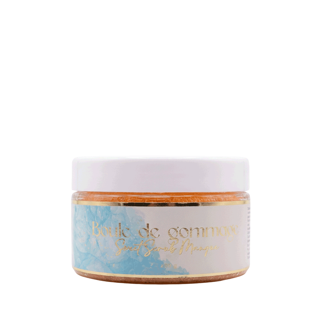 Boule de Gommage "Sweet Scrub" Mangue (250g) | Exfoliation Tropicale & Peau Éclatante