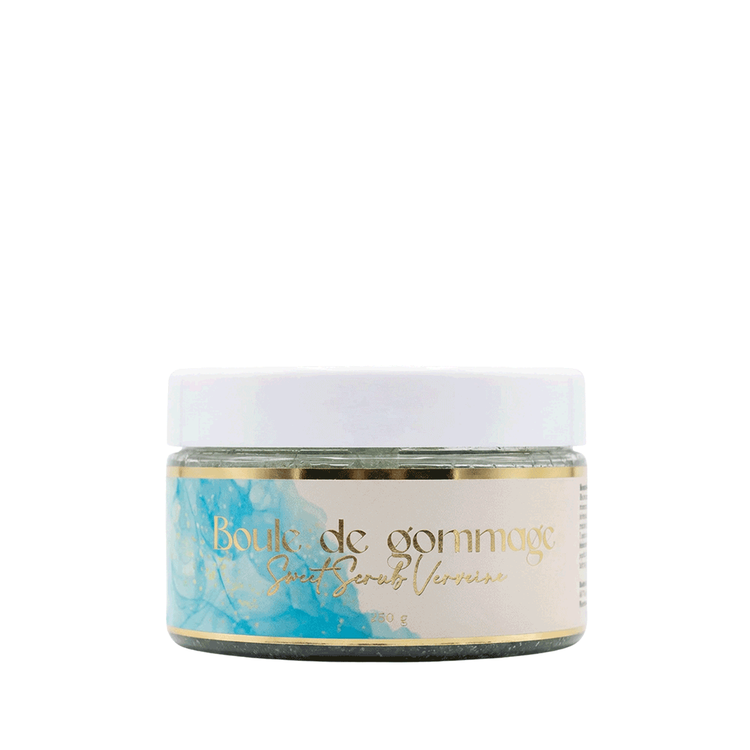 Boule de Gommage "Sweet Scrub" Verveine (250g) | Exfoliation Gourmande & Peau Douce