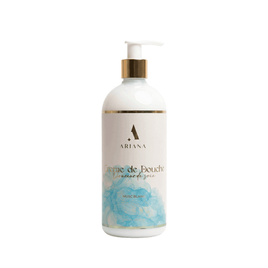 Crème de Douche Douceur de Soie – Parfum Musc Blanc Envoûtant (500 ml)
