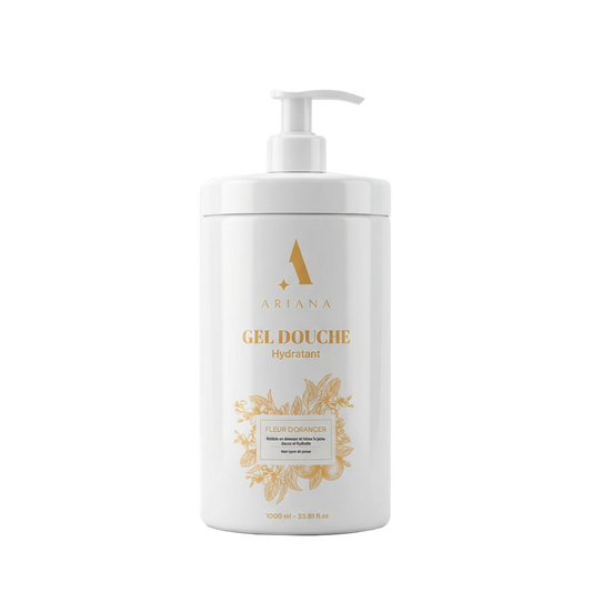 Gel Douche Hydratant Fleur d'Oranger (1000 ml) – Apaisant, Douceur & Format Familial