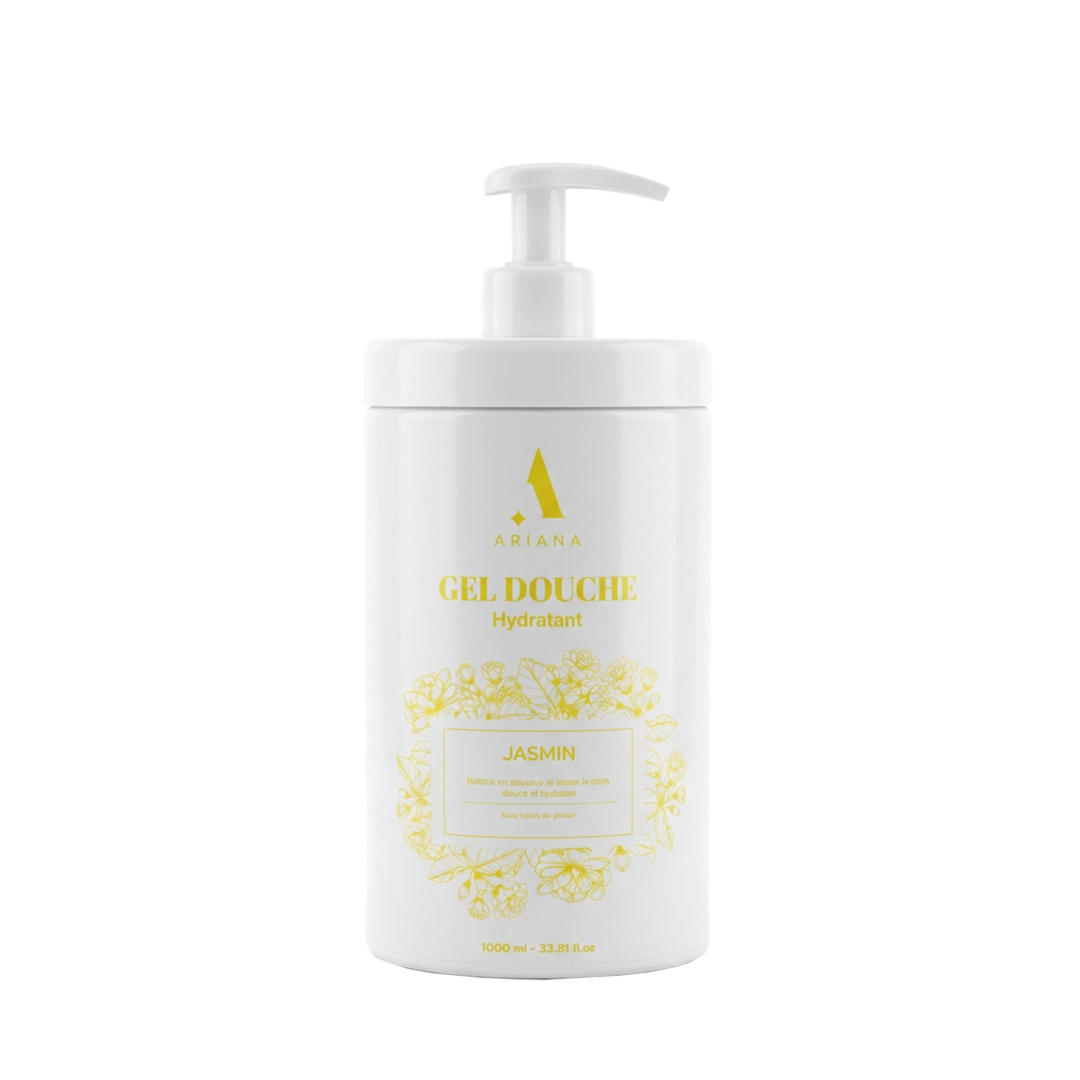 Crème douche hydratant au Jasmin (1000 ml) | Douceur Intense & Fraîcheur Florale