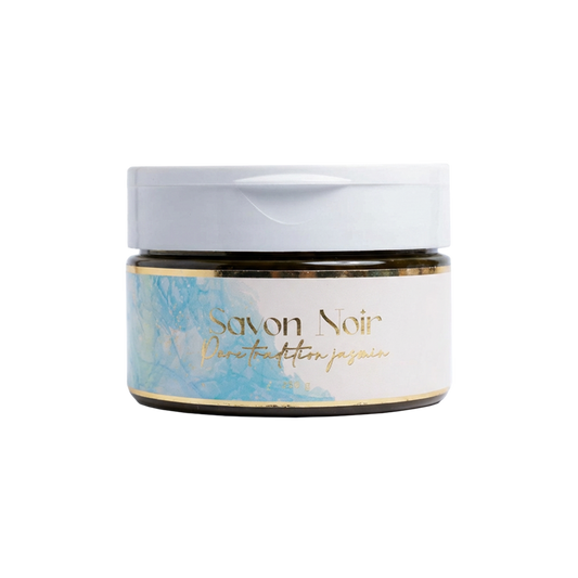 Savon Noir Marocain Pure Tradition – Parfum Jasmin (250g) | Exfoliant Naturel